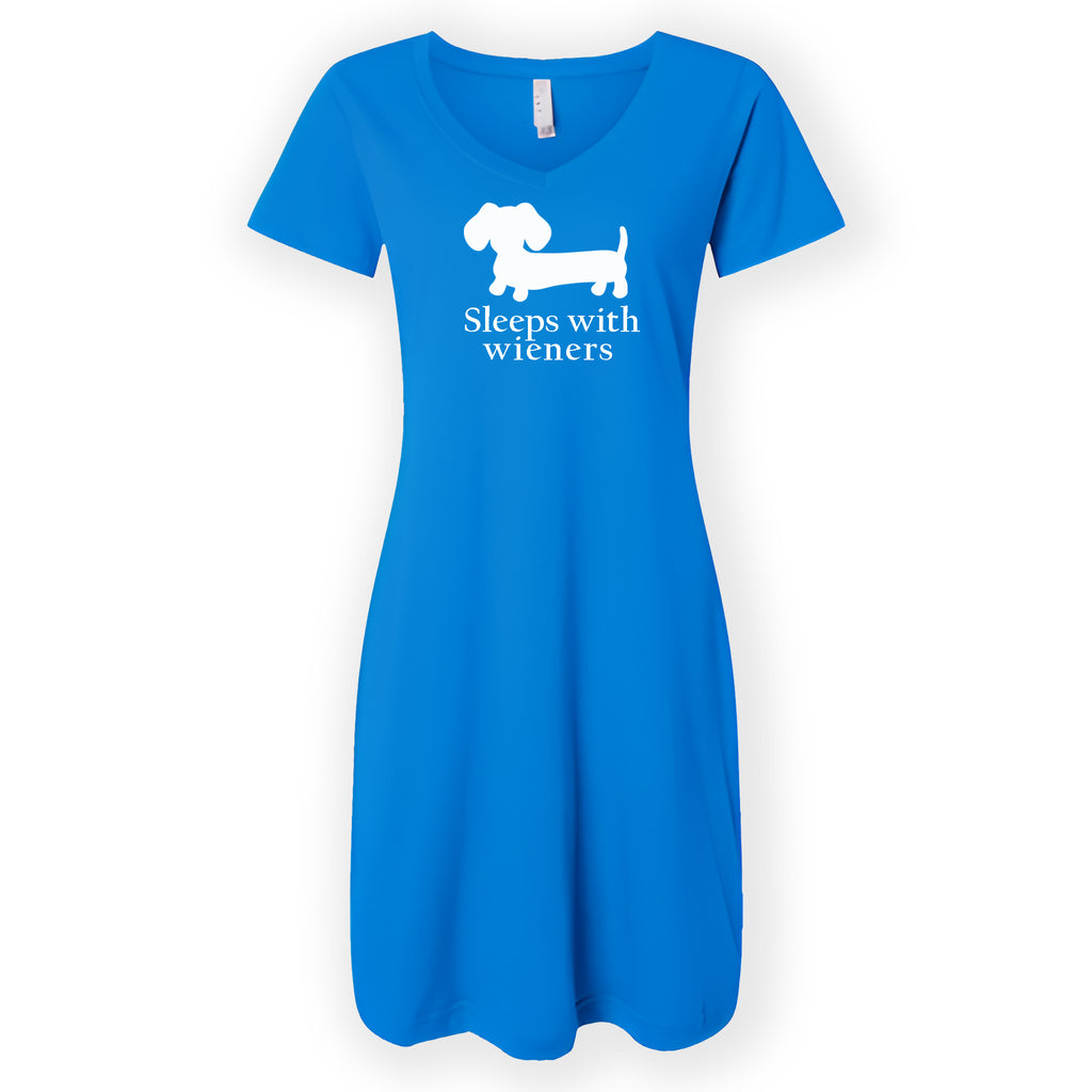 Dachshund Night Shirt - Sleeps With Wieners