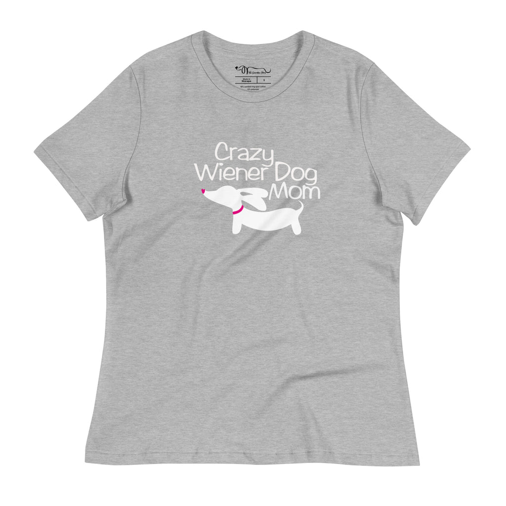 Crazy Wiener Dog Mom Relaxed T-Shirt