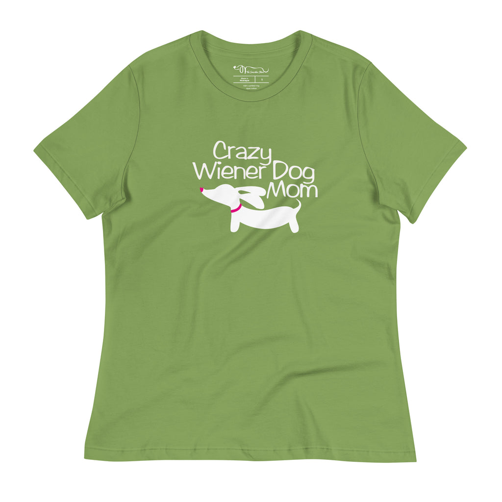 Crazy Wiener Dog Mom Relaxed T-Shirt