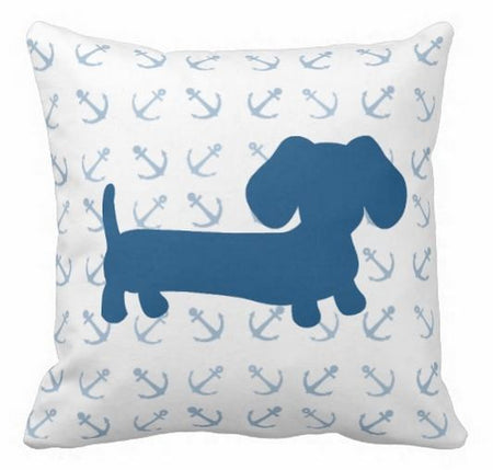 Nautical Dachshund Pillow, The Smoothe Store