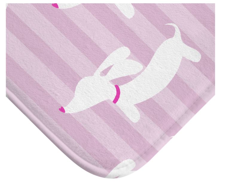 Wiener Dog Bathroom Bath Mats, The Smoothe Store