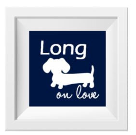 Navy Dachshund Nursery Art Prints, The Smoothe Store