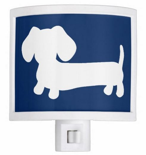 Navy Dachshund Nursery Night Light, The Smoothe Store